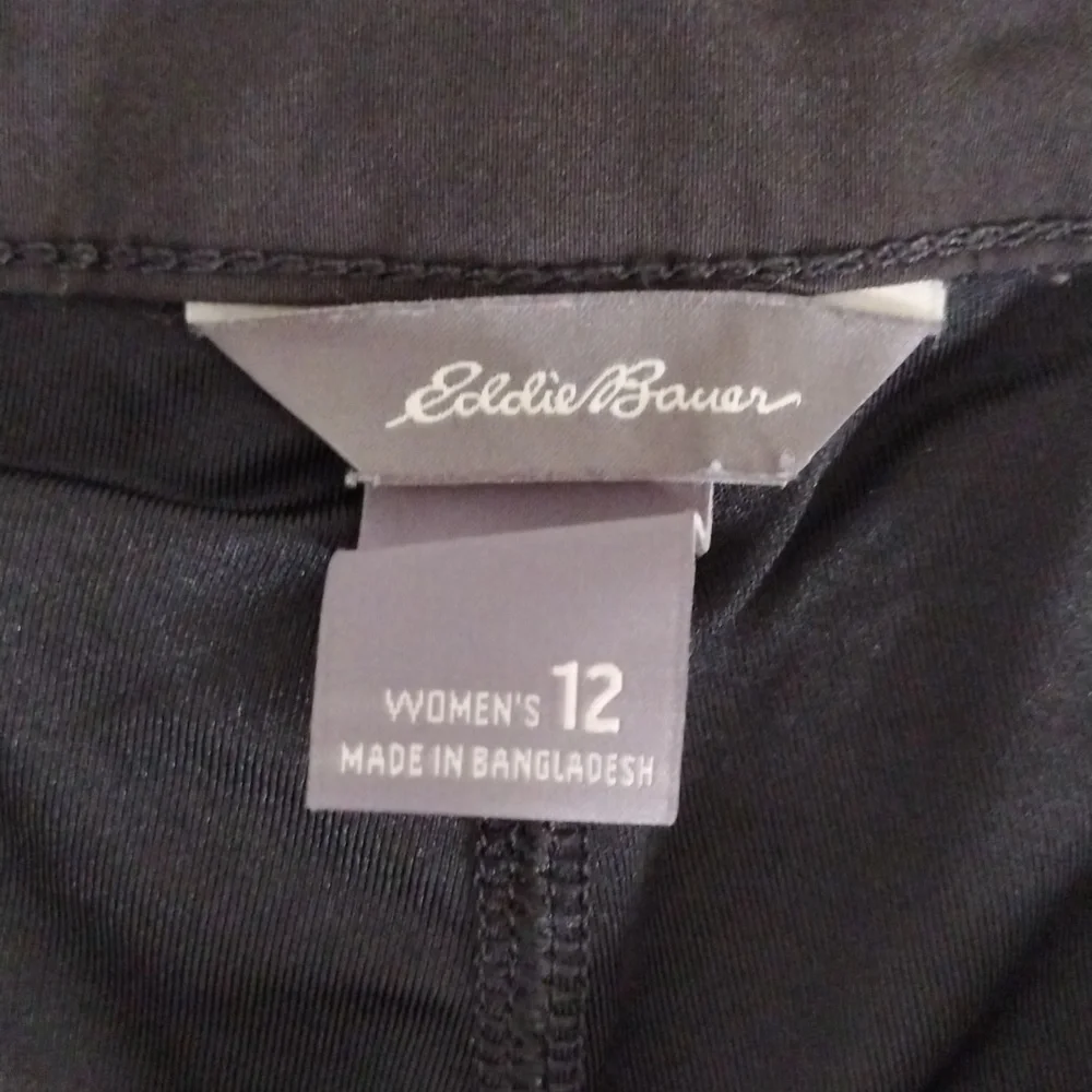 Eddie Bauer Black Cargo Skort Women's Size 12 Pockets Pre-owned Sportswear - Picture 3 of 12